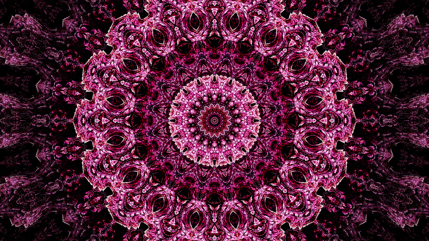 Необычный абстрактный розовый рисунок