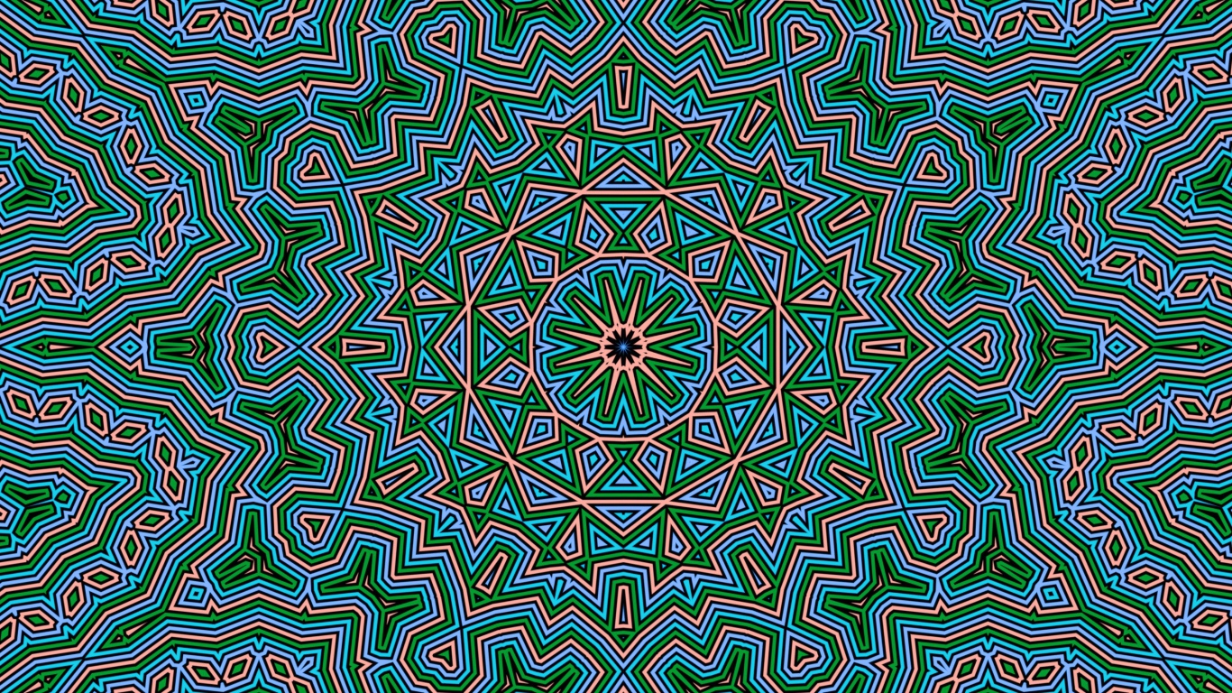 Необычный фрактальный узор 