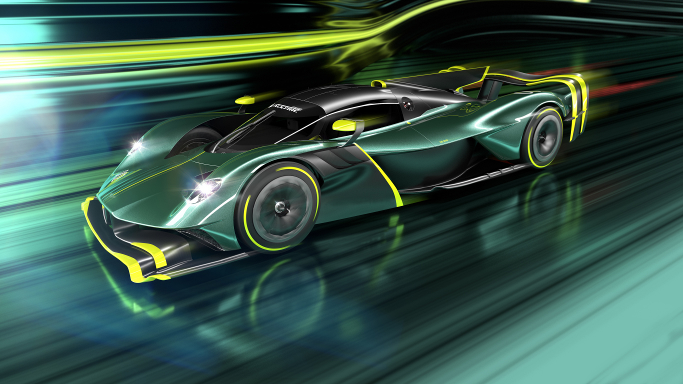 Быстрый спорткар Aston Martin Valkyrie AMR Pro 2021 года