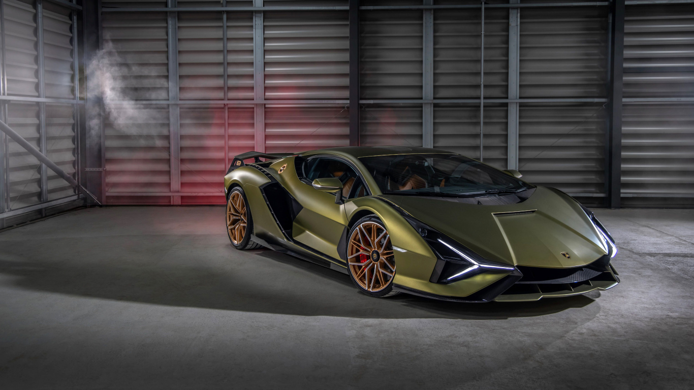 Быстрый автомобиль Lamborghini Sián FKP 37