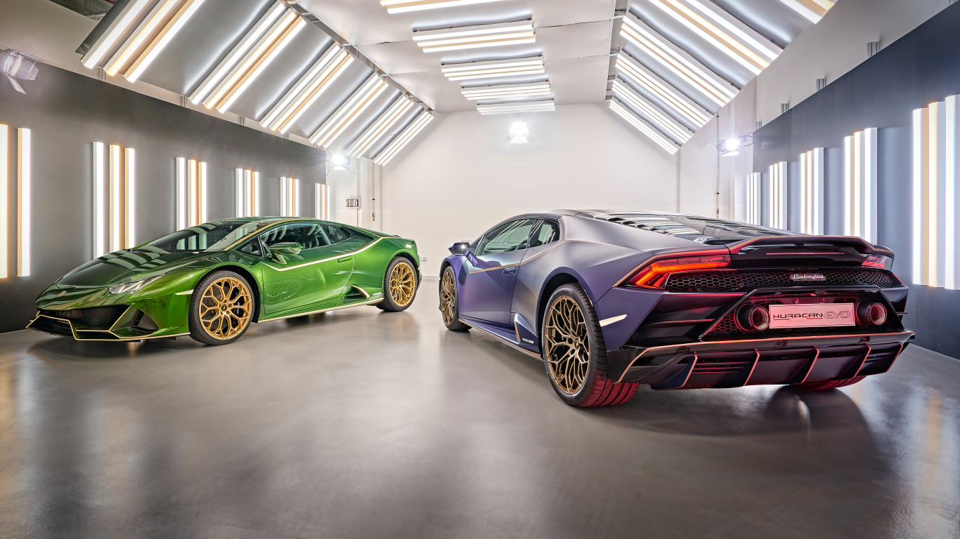 Спортивные автомобили Lamborghini Huracán, 2021 года