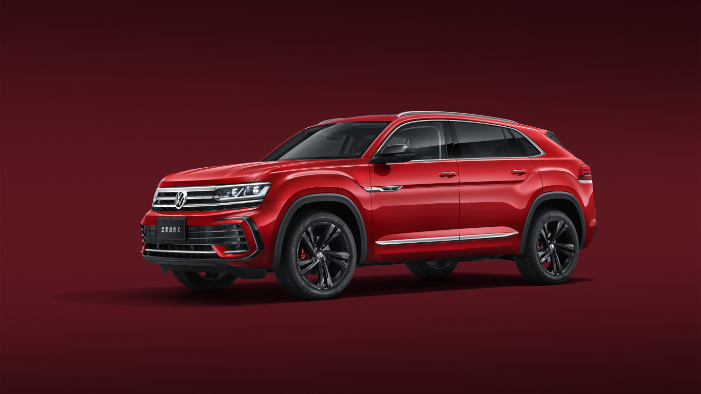 Красный внедорожник Volkswagen Teramont X 2021 года