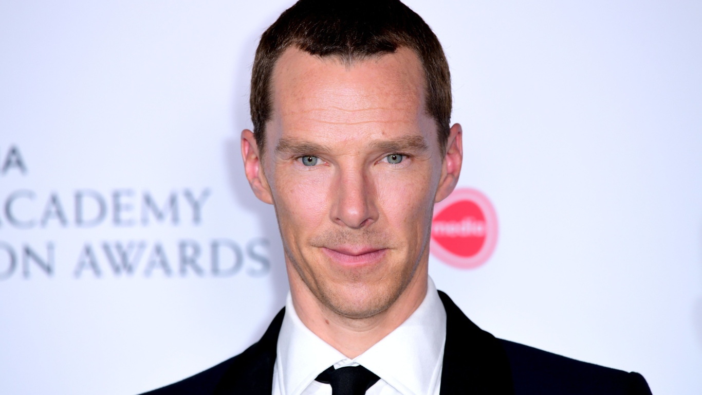 Актер Бенедикт Камбербэтч крупным планом