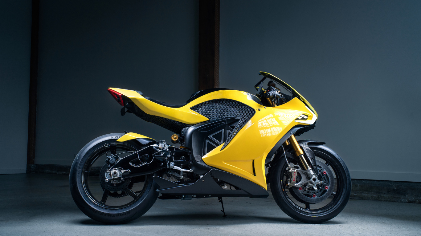 Damon Hypersport Premier Electric Motorcycle Yellow