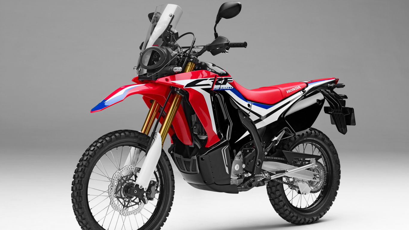 Sports motorcycle Honda CRF250L Rally on a gray background