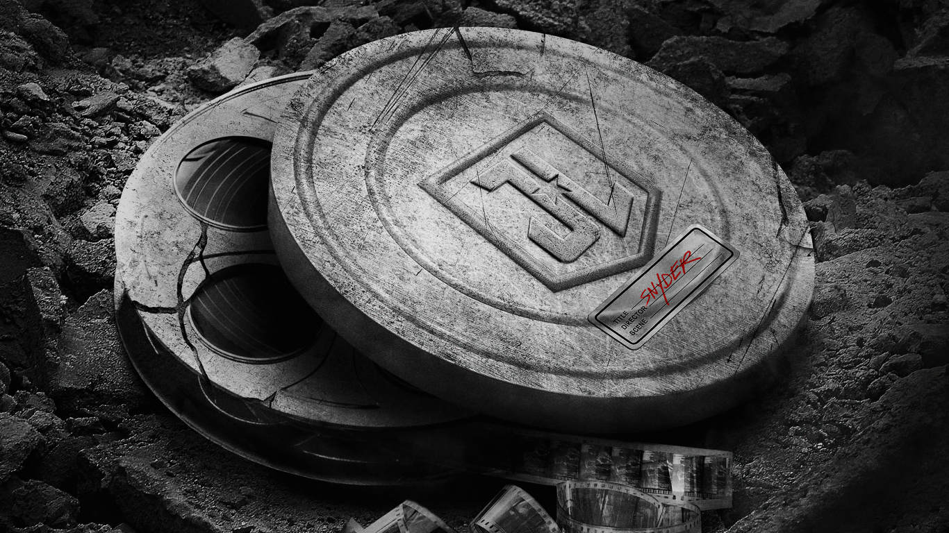 Старая бобина с фильмом Лига справедливости Зака Снайдера, 2021