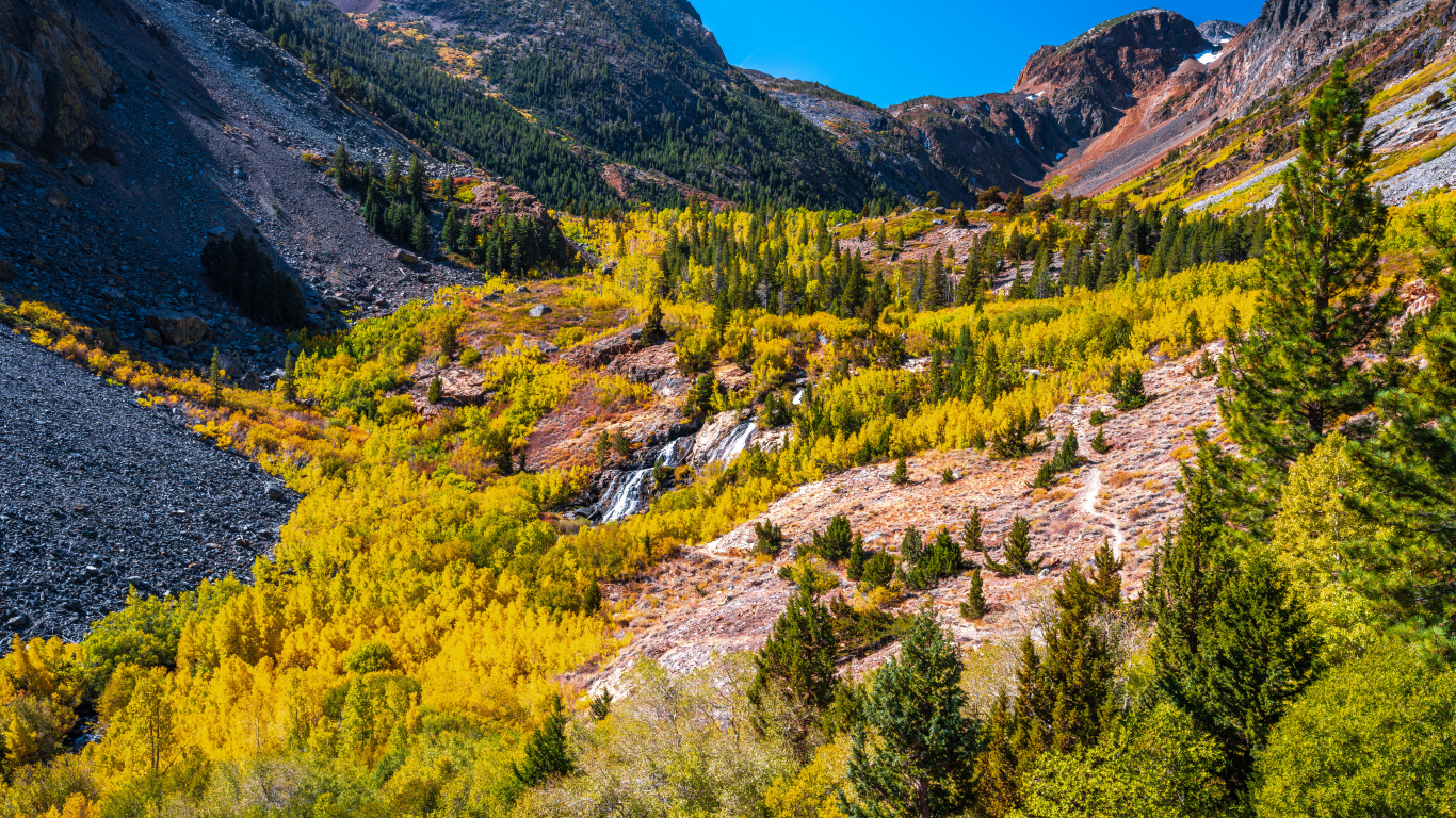 Вид на живописный каньон в США 