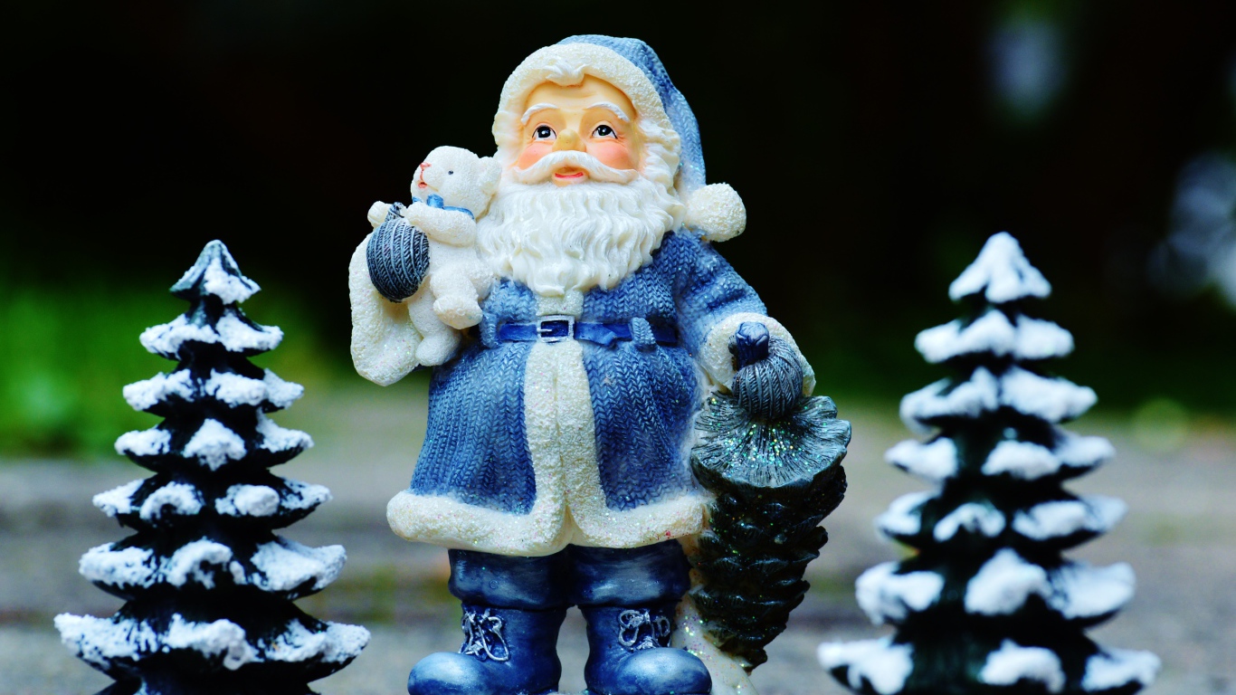 Статуэтка Дед Мороз и елки на новый год