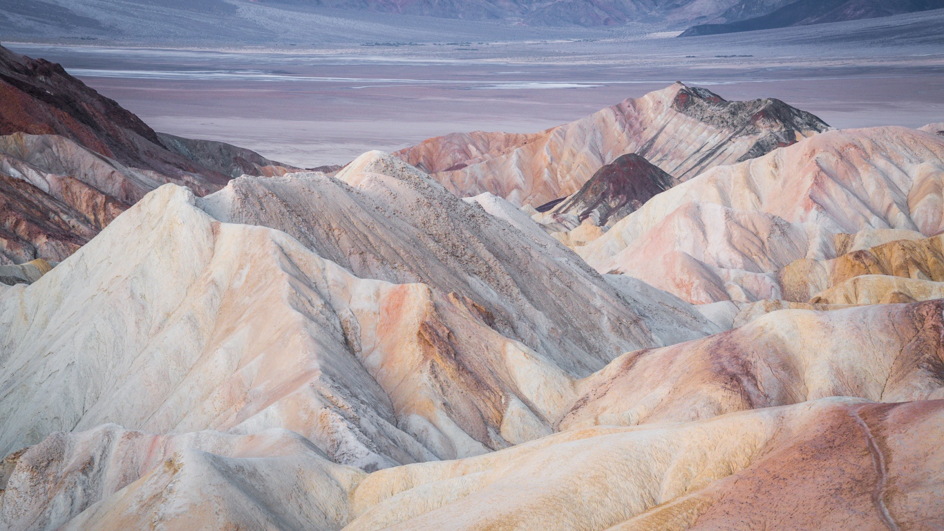 Пустыня долина смерти в Калифорнии, США