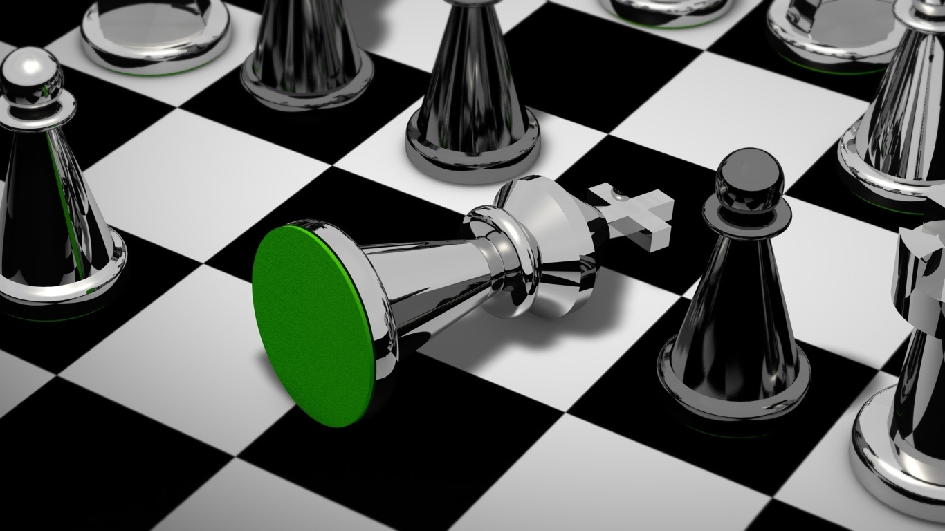 Стальные шахматы 3д на доске