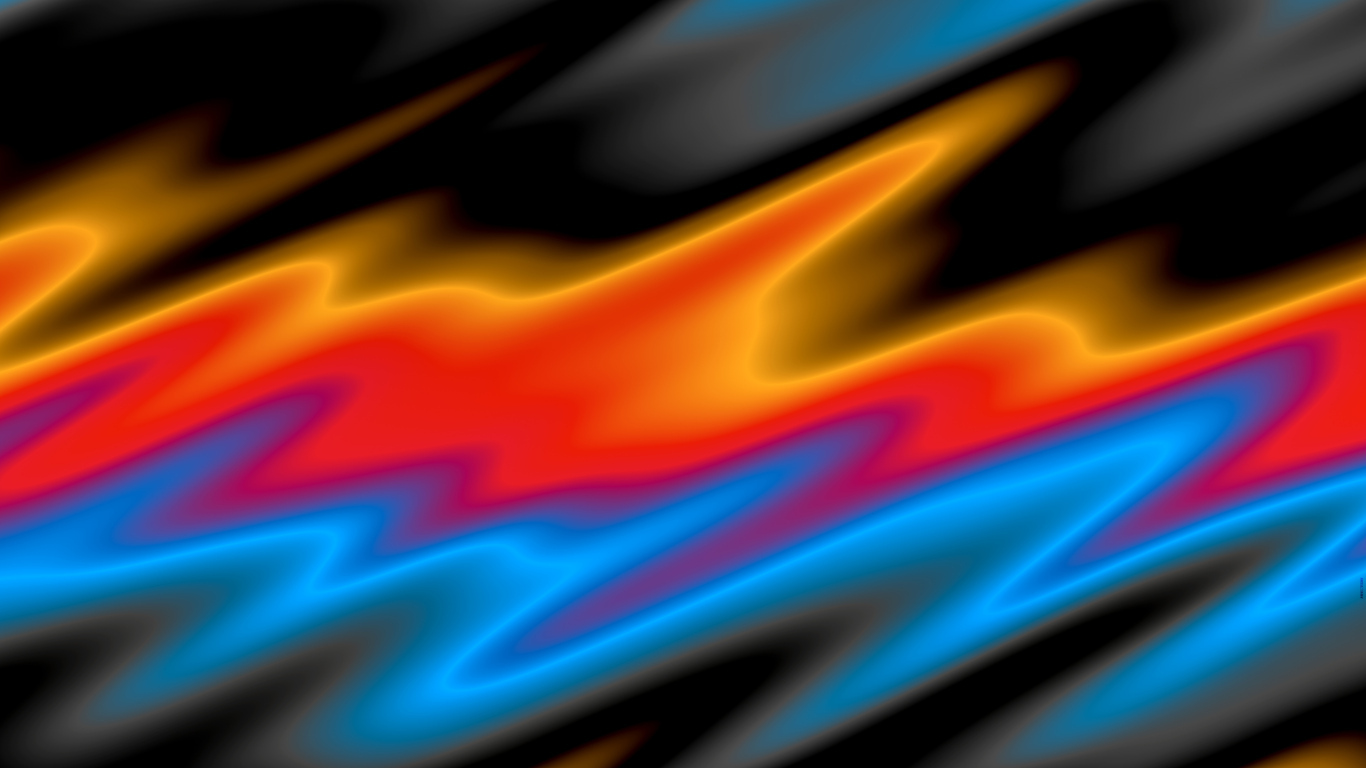 Три разноцветные волнистые линии 