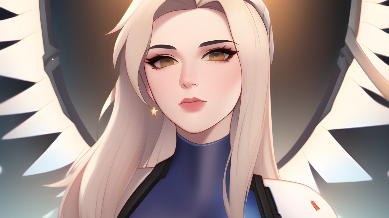 Девушка аниме с белыми волосами