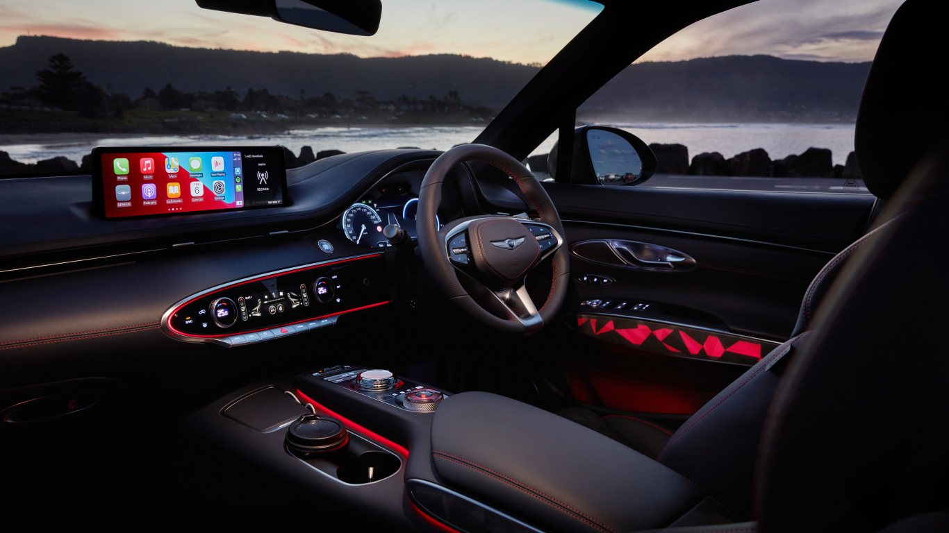 Кожаный салон автомобиля Genesis GV70 3.5T AWD 2023