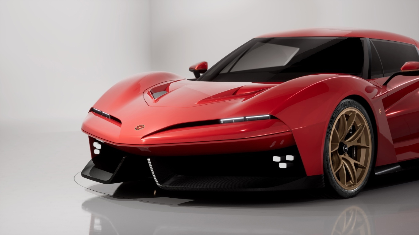 Вид спереди на автомобиль Bizzarrini The Giotto