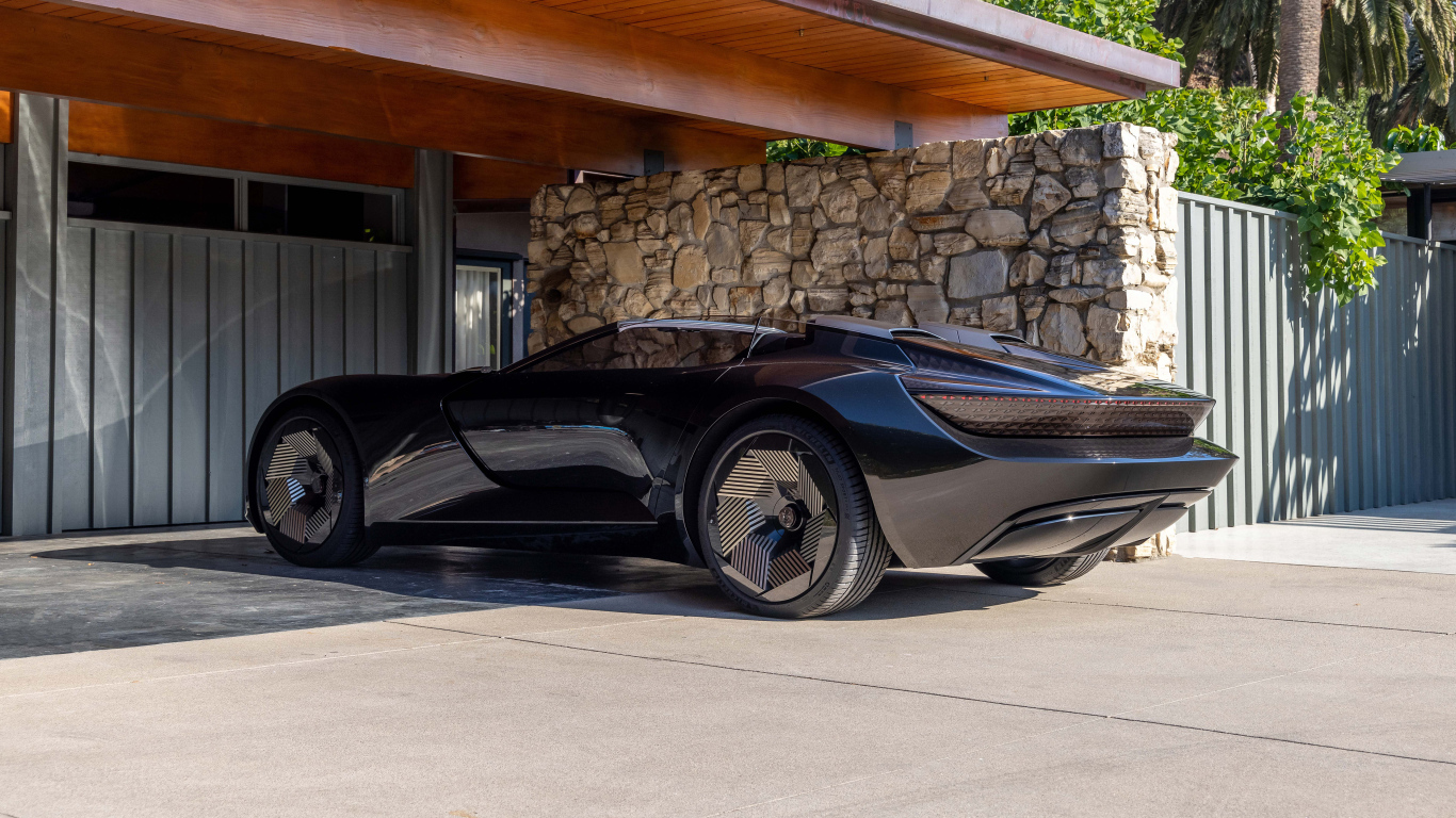 Черный Audi Skysphere Concept 2023 года вид сзади