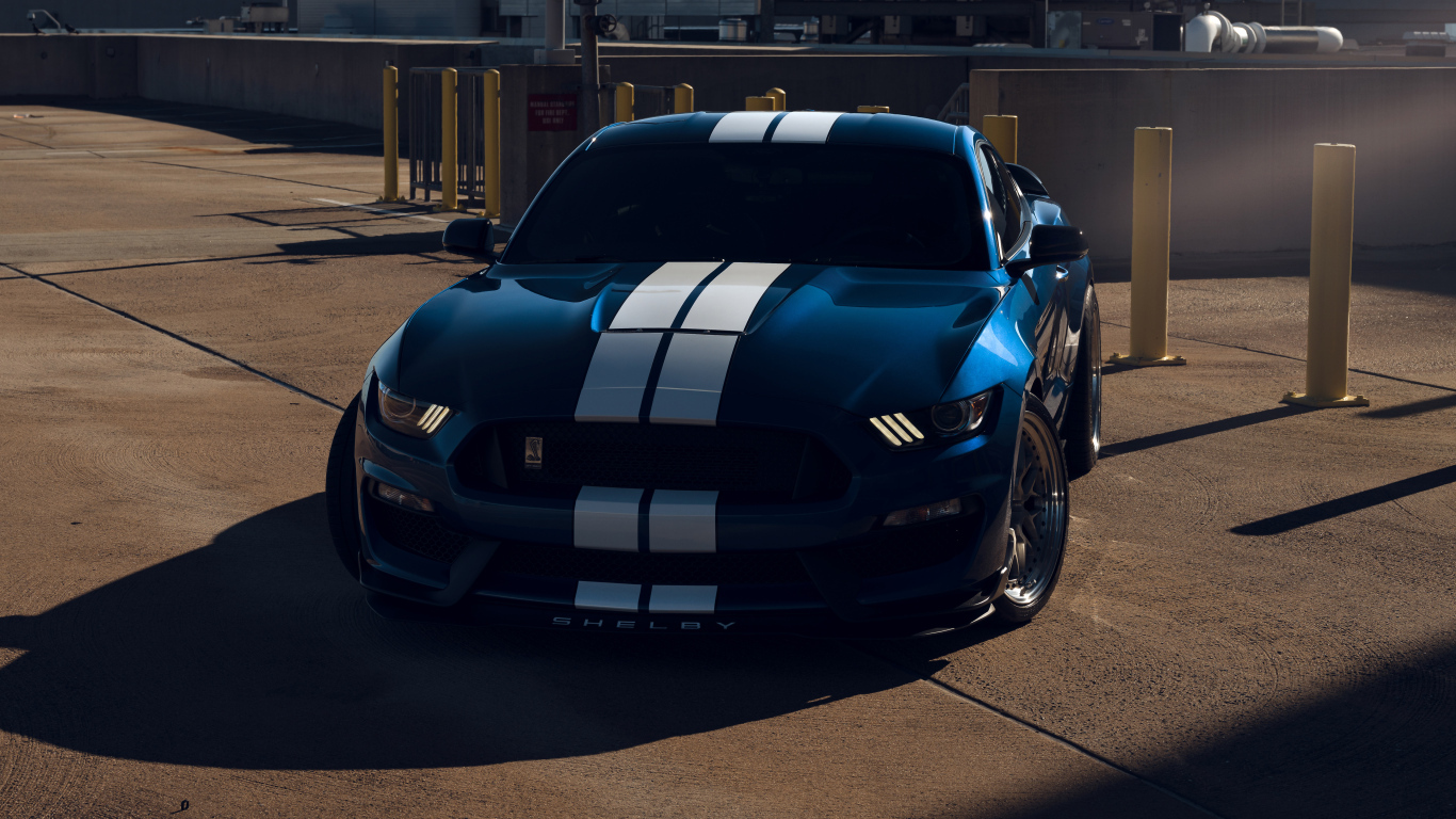 Вид на автомобиль Ford Mustang Shelby GT350