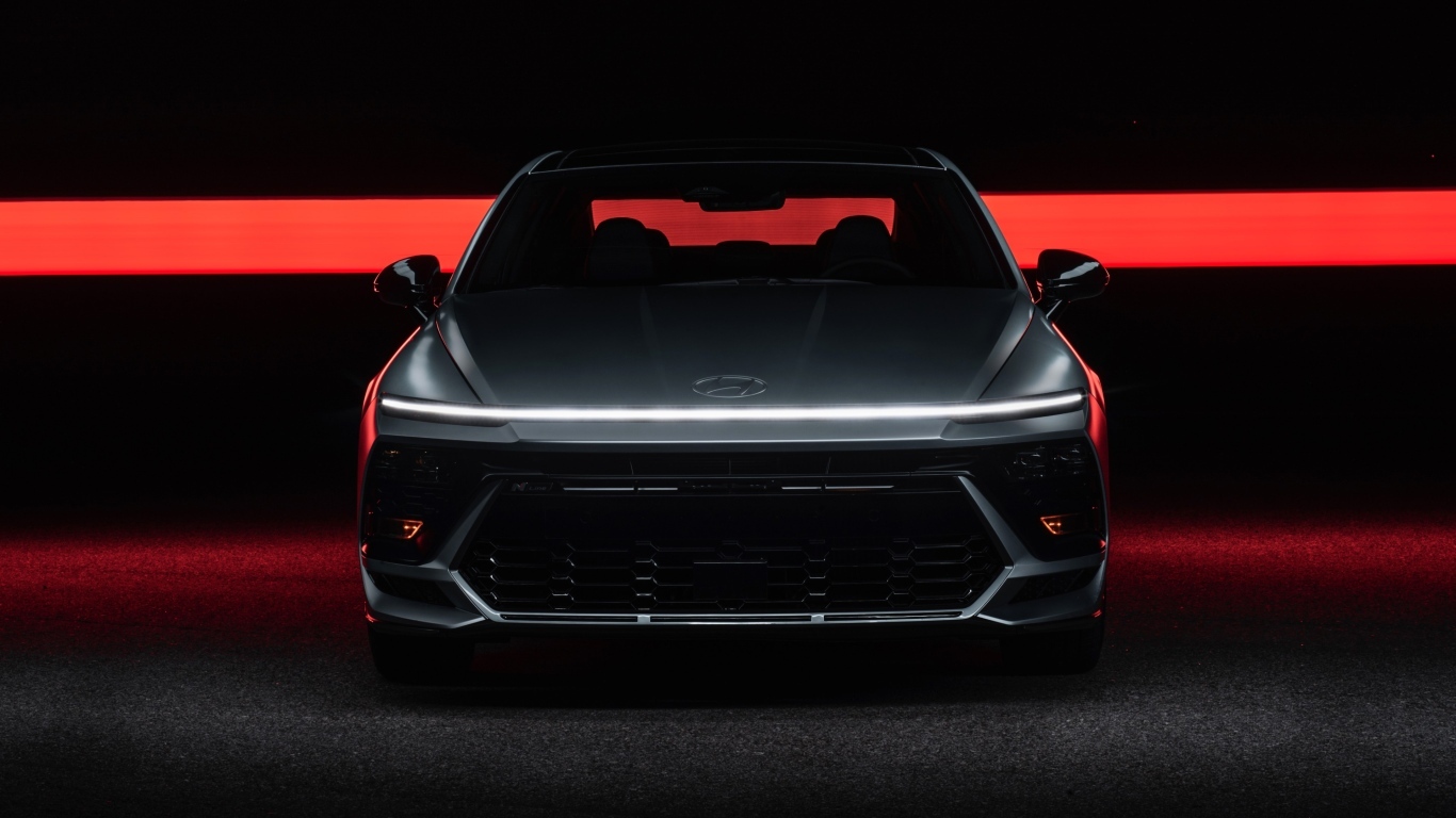 Автомобиль Hyundai Sonata N Line 2024 года вид спереди