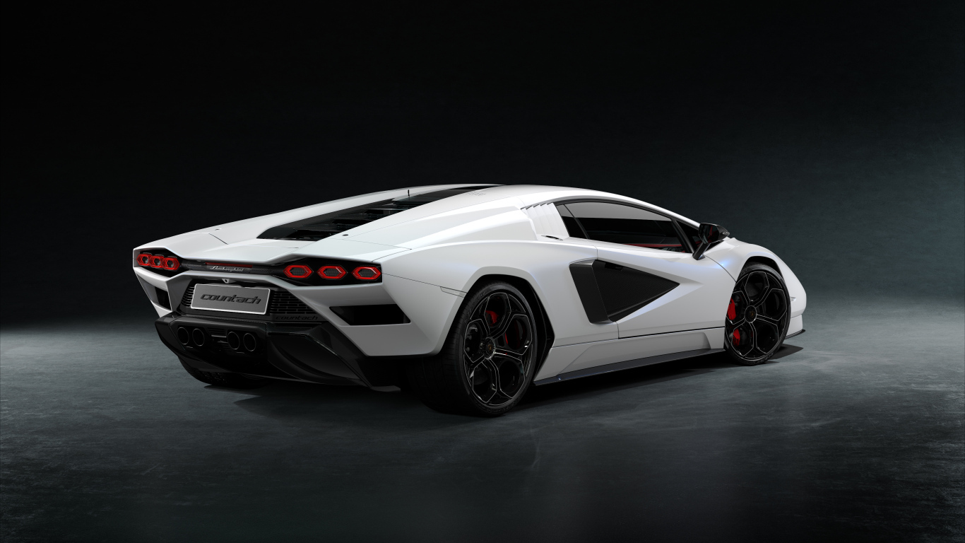 Автомобиль Lamborghini Countach LPI 800-4, 2023 года вид сзади