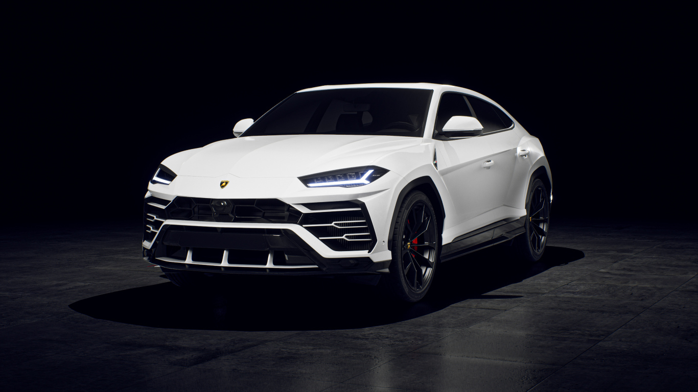 Автомобиль Lamborghini Urus вид спереди