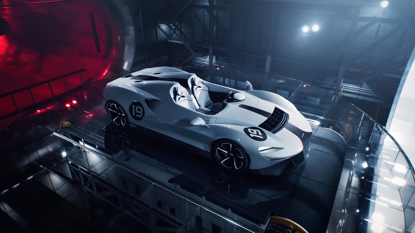 Красивый спортивный автомобиль McLaren Elva