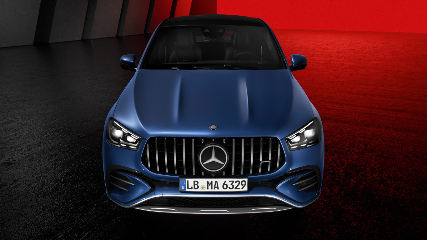 Синий автомобиль Mercedes-AMG GLE 53 4MATIC