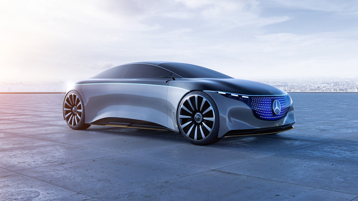 Автомобиль концепт Mercedes Vision EQS