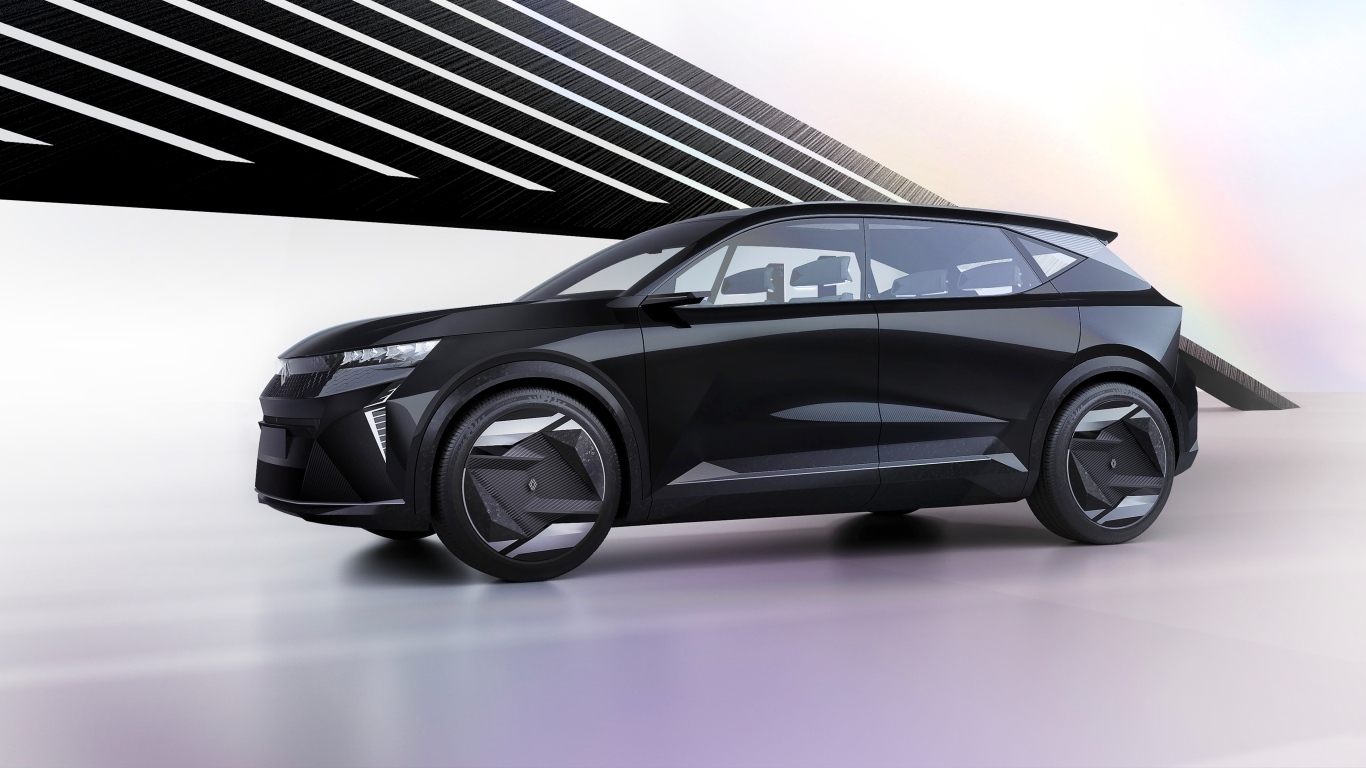 Черный автомобиль Renault Scénic Vision
