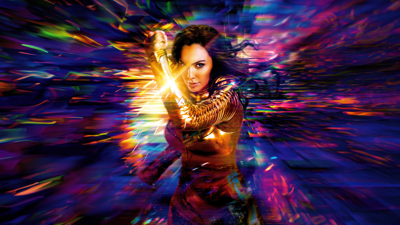 Яркая женщина супергерой в фильме Чудо-женщина 1984