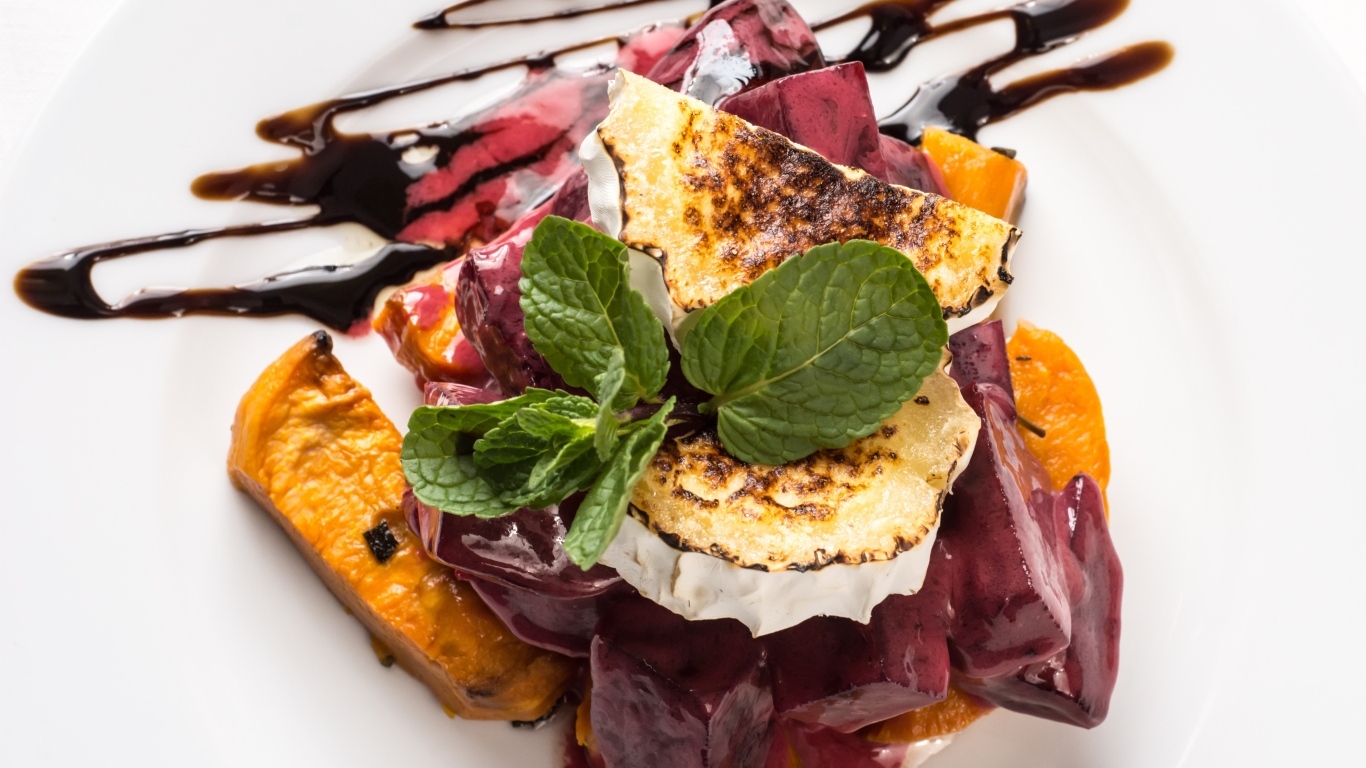 Запеченная тыква с шоколадом