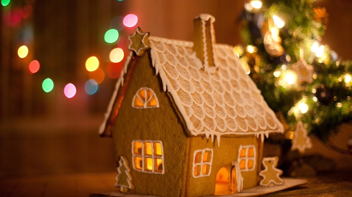 Сладкий пряничный домик на Рождество