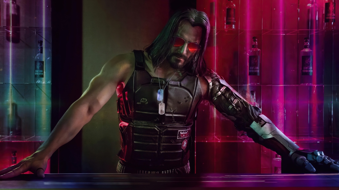 Персонаж Киану компьютерная игра Cyberpunk 2077