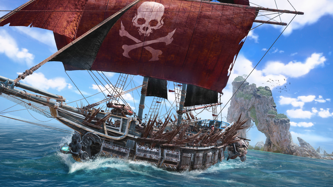 Пиратский корабль из новой компьютерной игры Skull & Bones