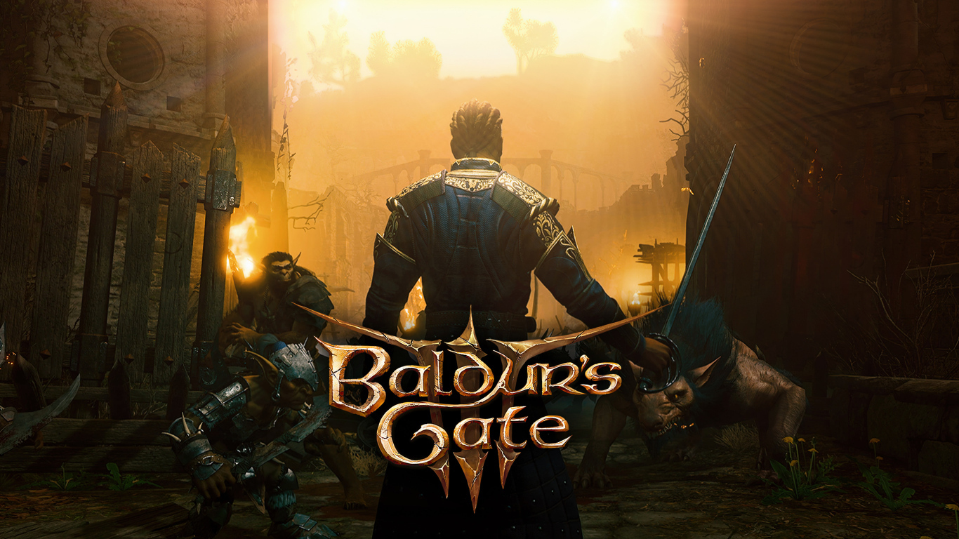 Poster for the computer game Baldur's Gate III