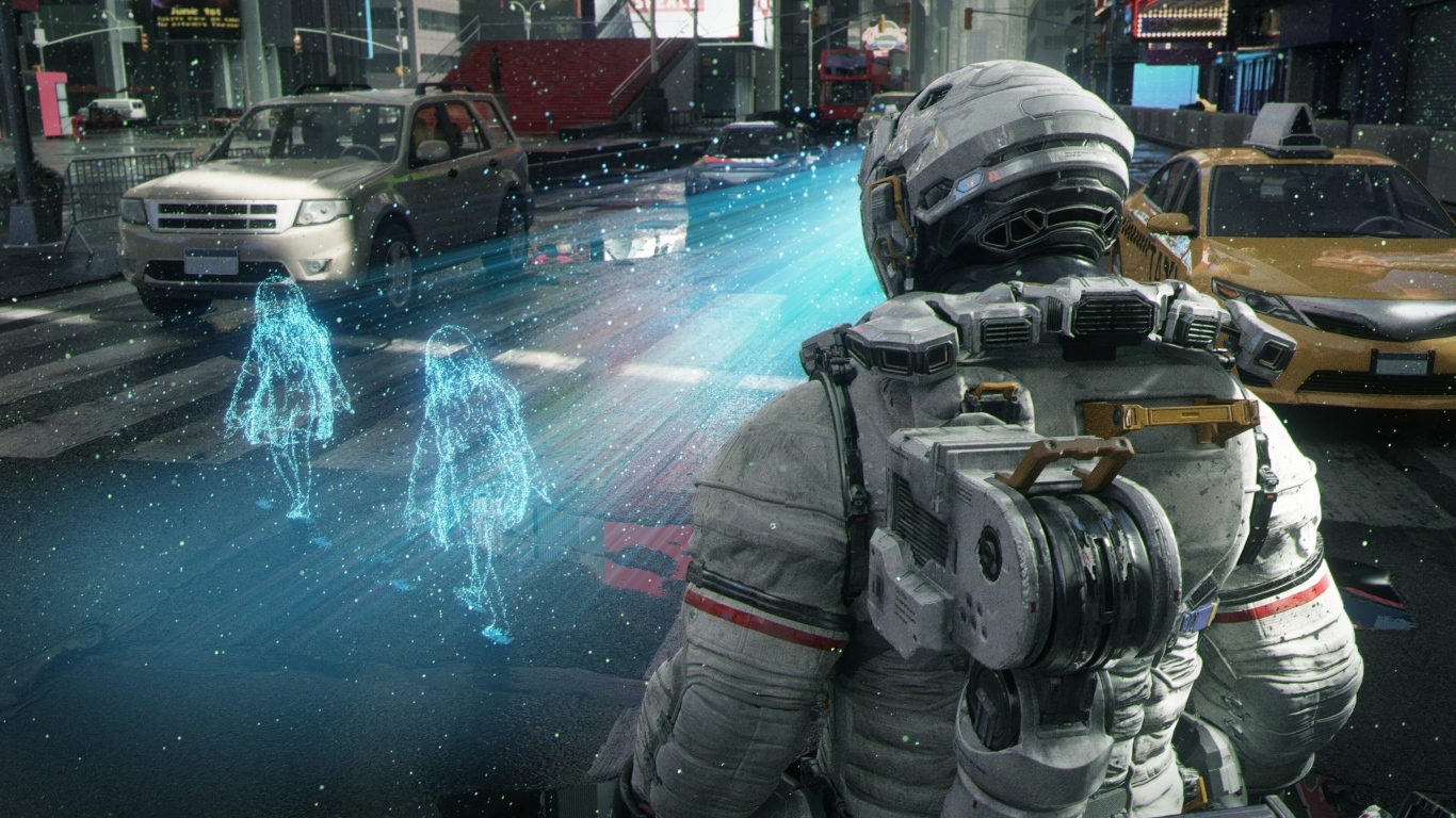 Скриншот компьютерной игры Pragmata, 2023