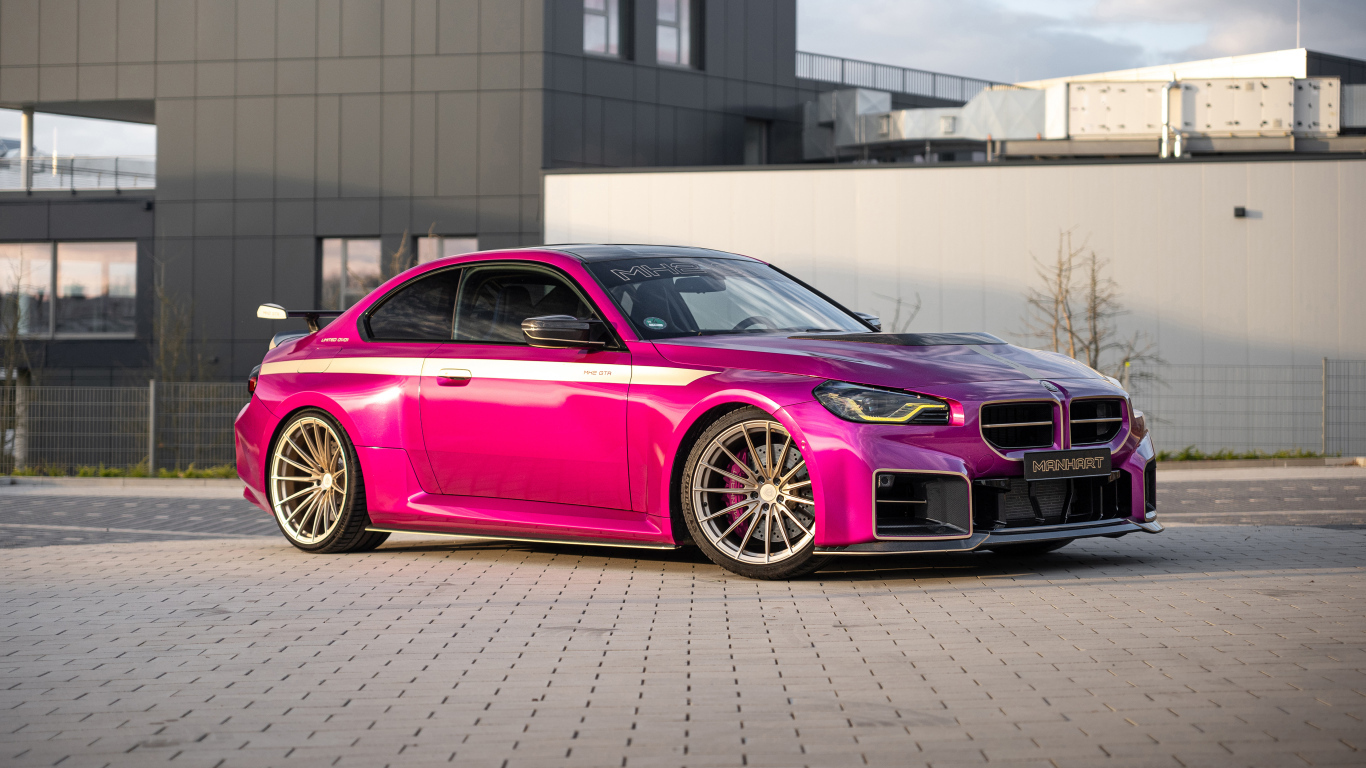 Розовый автомобиль Manhart MH2 GTR II 2024  года