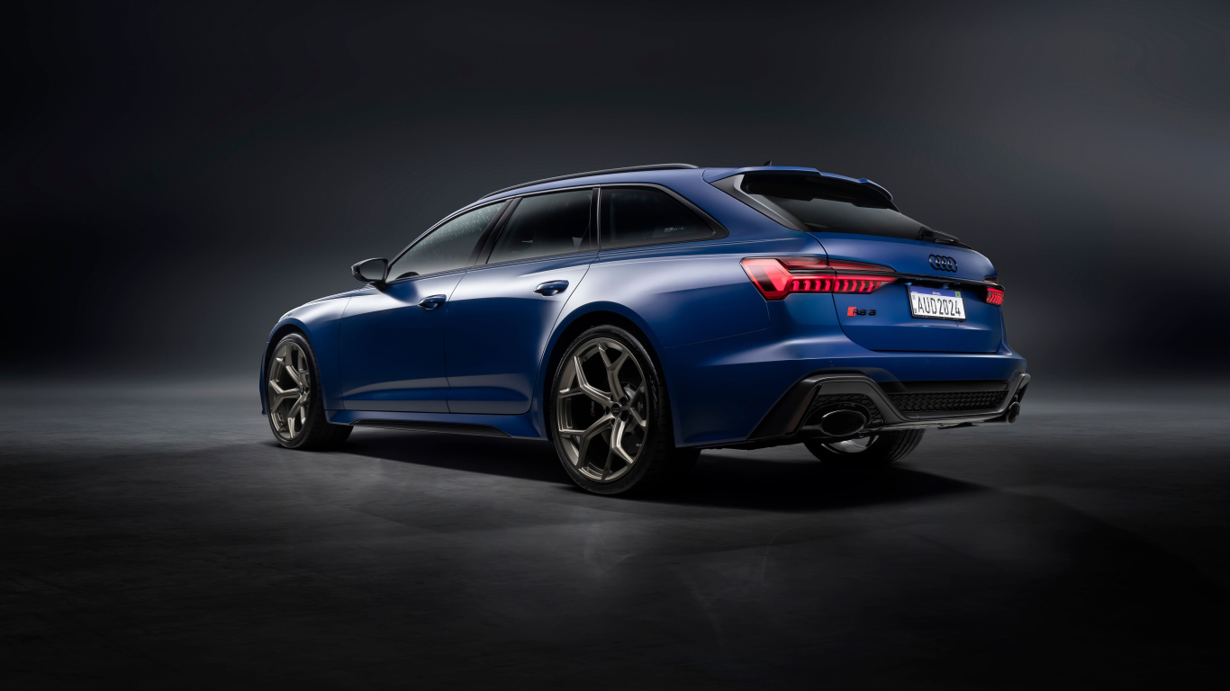 Автомобиль Audi RS 6 Avant Legacy 2024 года вид сзади