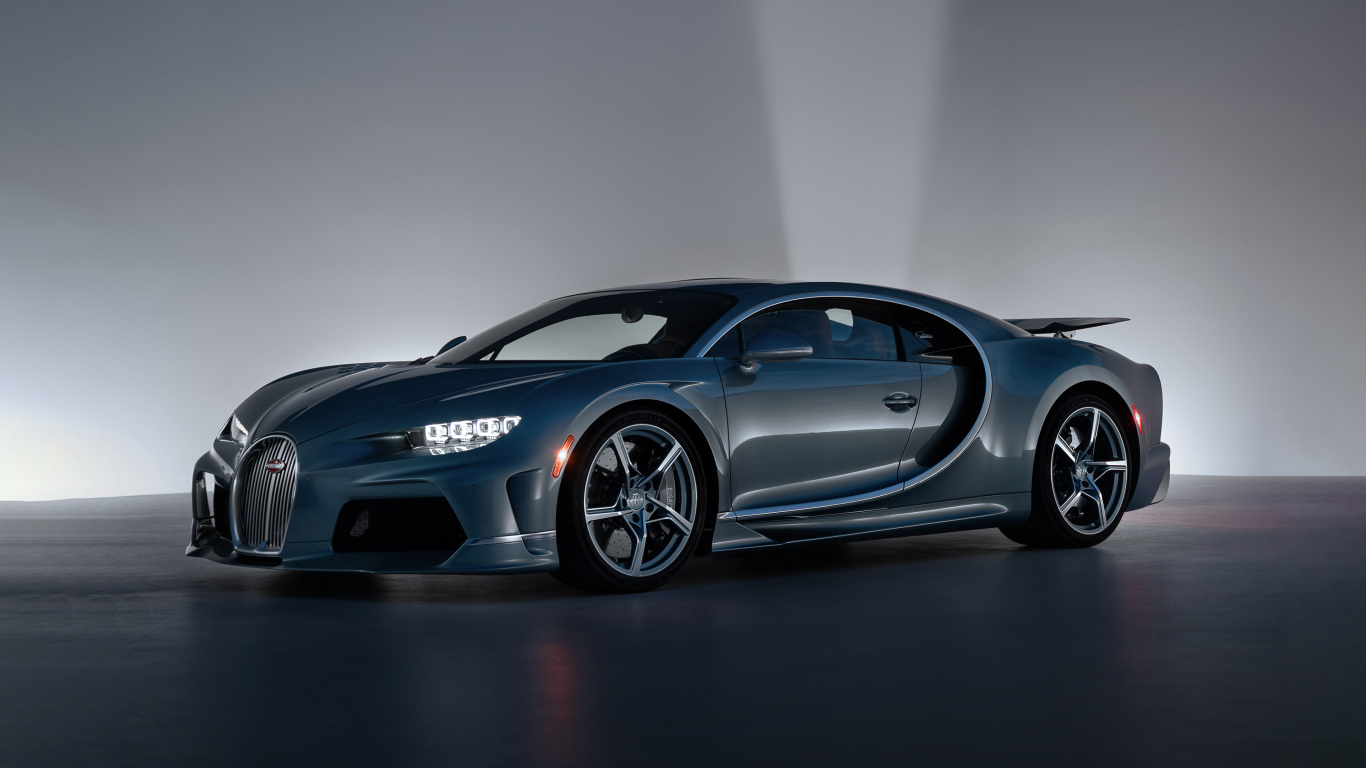 Дорогой спортивный автомобиль Bugatti Chiron Super Sport 57 One Of One