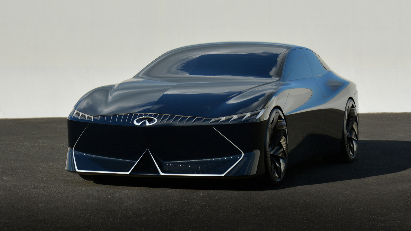 Черный автомобиль Infiniti Vision Qe