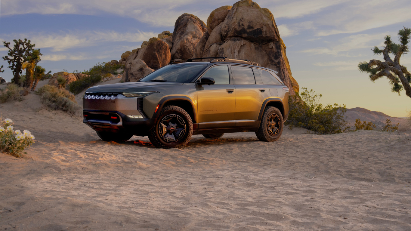 Внедорожник  Jeep Wagoneer S Trailhawk Concept 2024 в горах