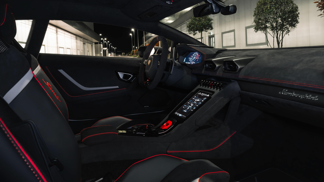 Салон автомобиля Lamborghini Huracán Sterrato All-Terrain Ad Personam 2024 года