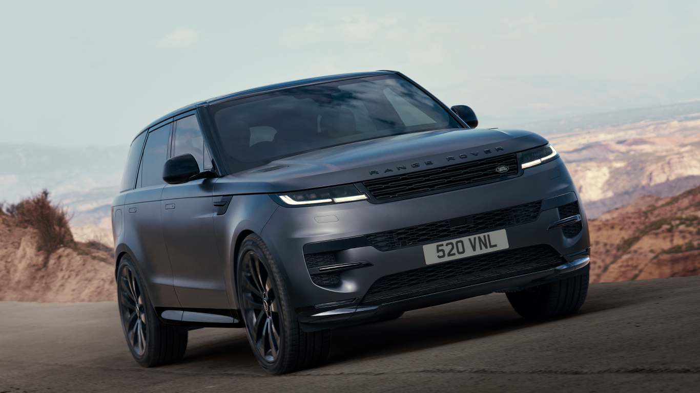 Серый автомобиль Range Rover Sport Stealth Pack 2024  года