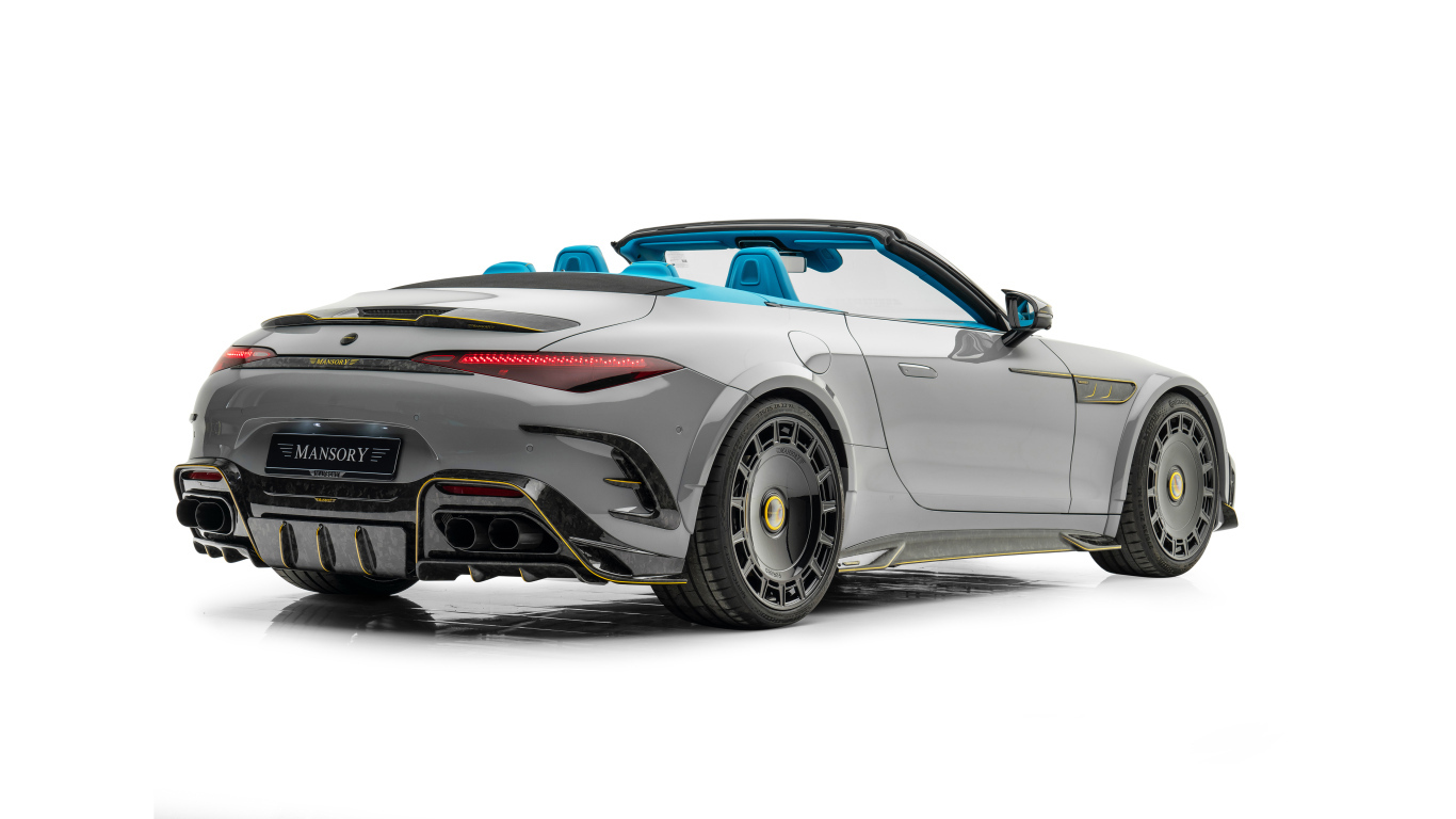 Вид сзади на автомобиль Mansory Mercedes-AMG SL 63 4MATIC+ Widebody