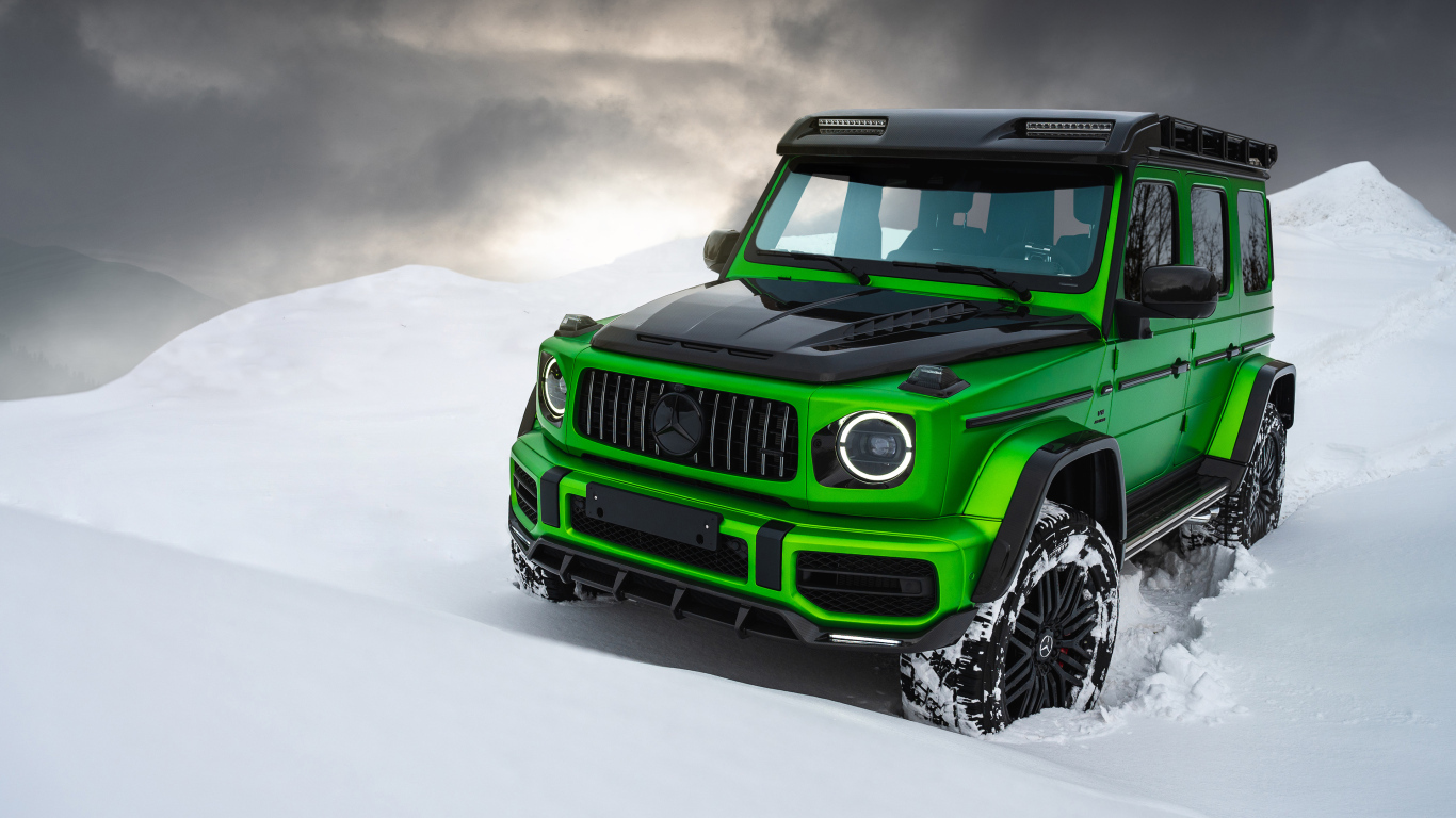 Внедорожник Mercedes-AMG G 63 Inferno 4x4 на снегу