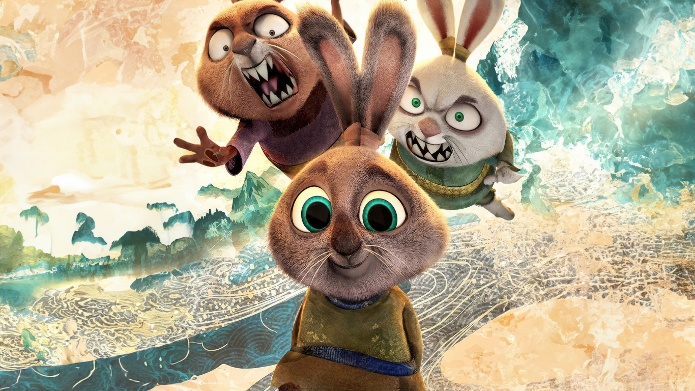 Зайцы из нового мультфильма Кунг-фу панда 4
