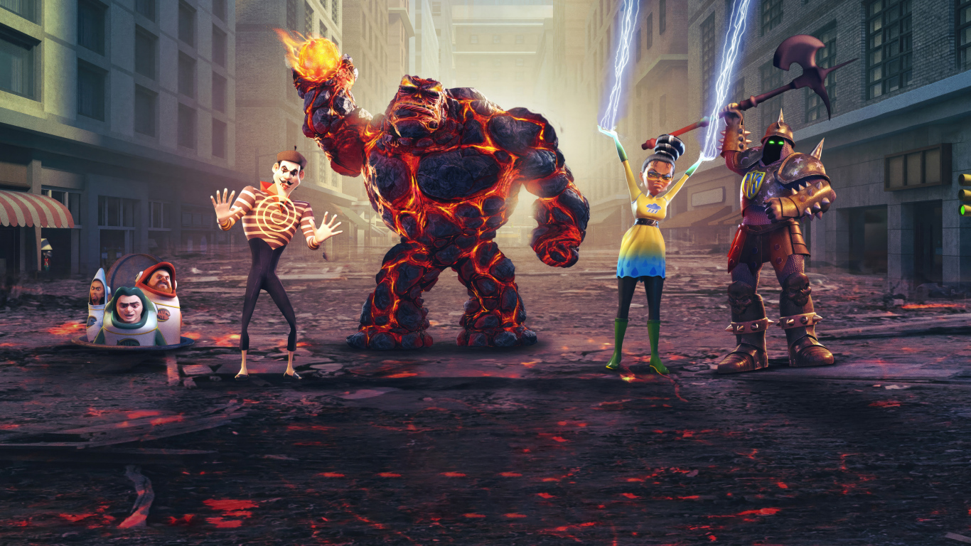 Постер нового анимационного мультфильма Мегамозг против Синдиката Рока