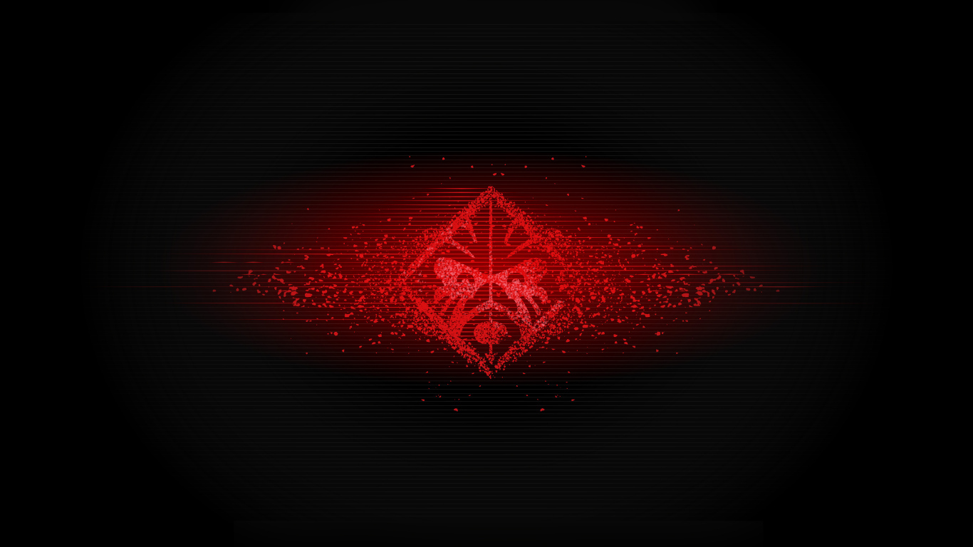 Красный логотип hp omen на черном фоне