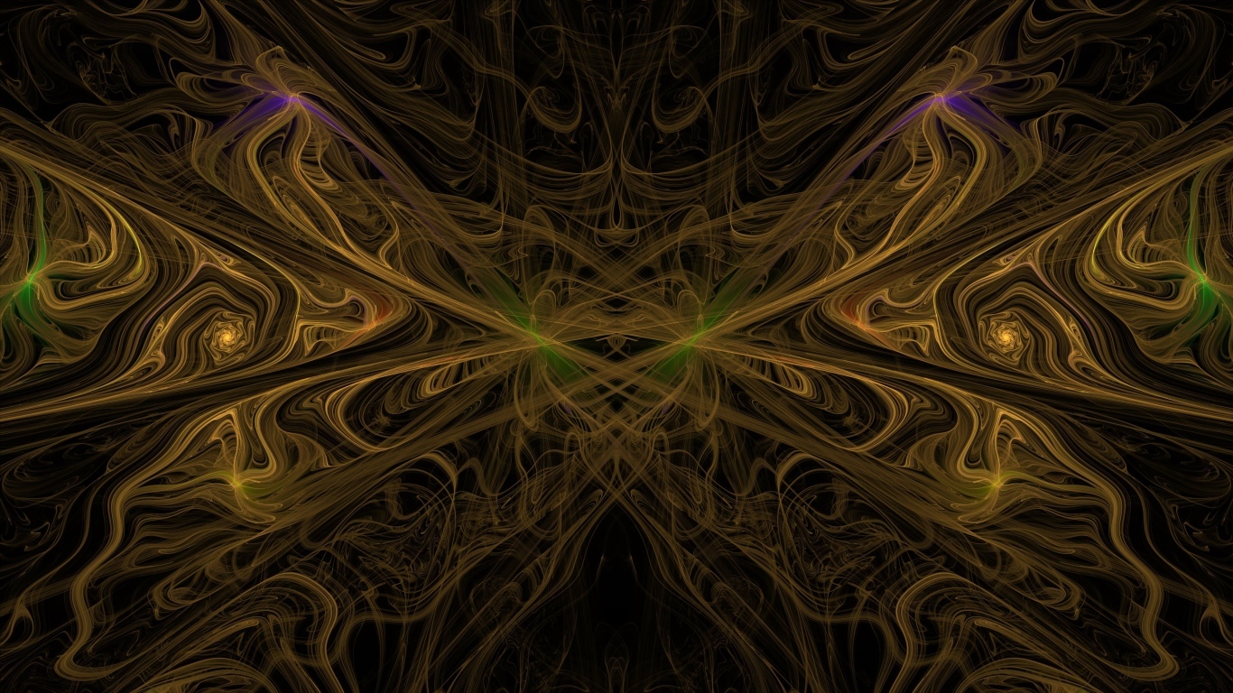 Хаотичные абстрактные разводы на черном фоне