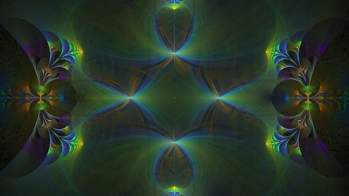 Необычный неоновый абстрактный узор