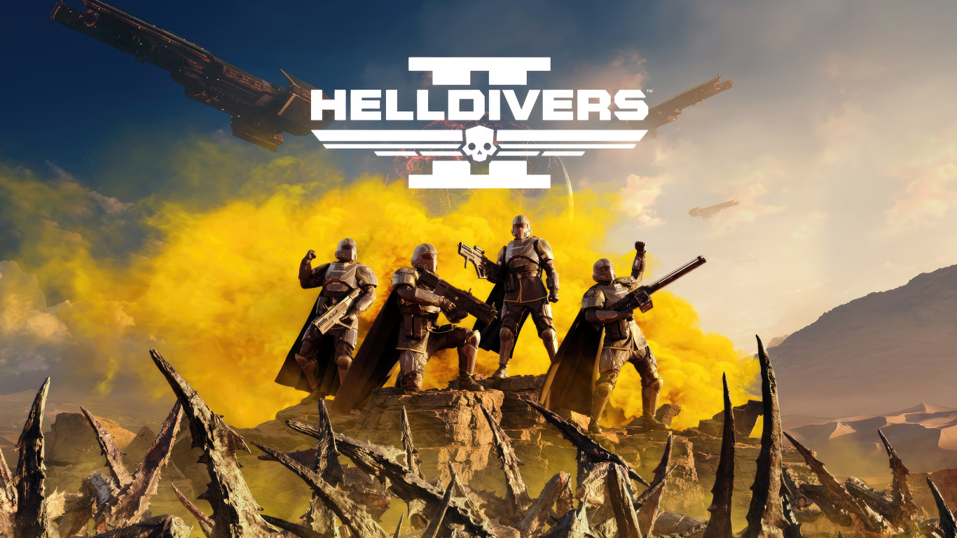 Постер новой компьютерной игры Helldivers 2