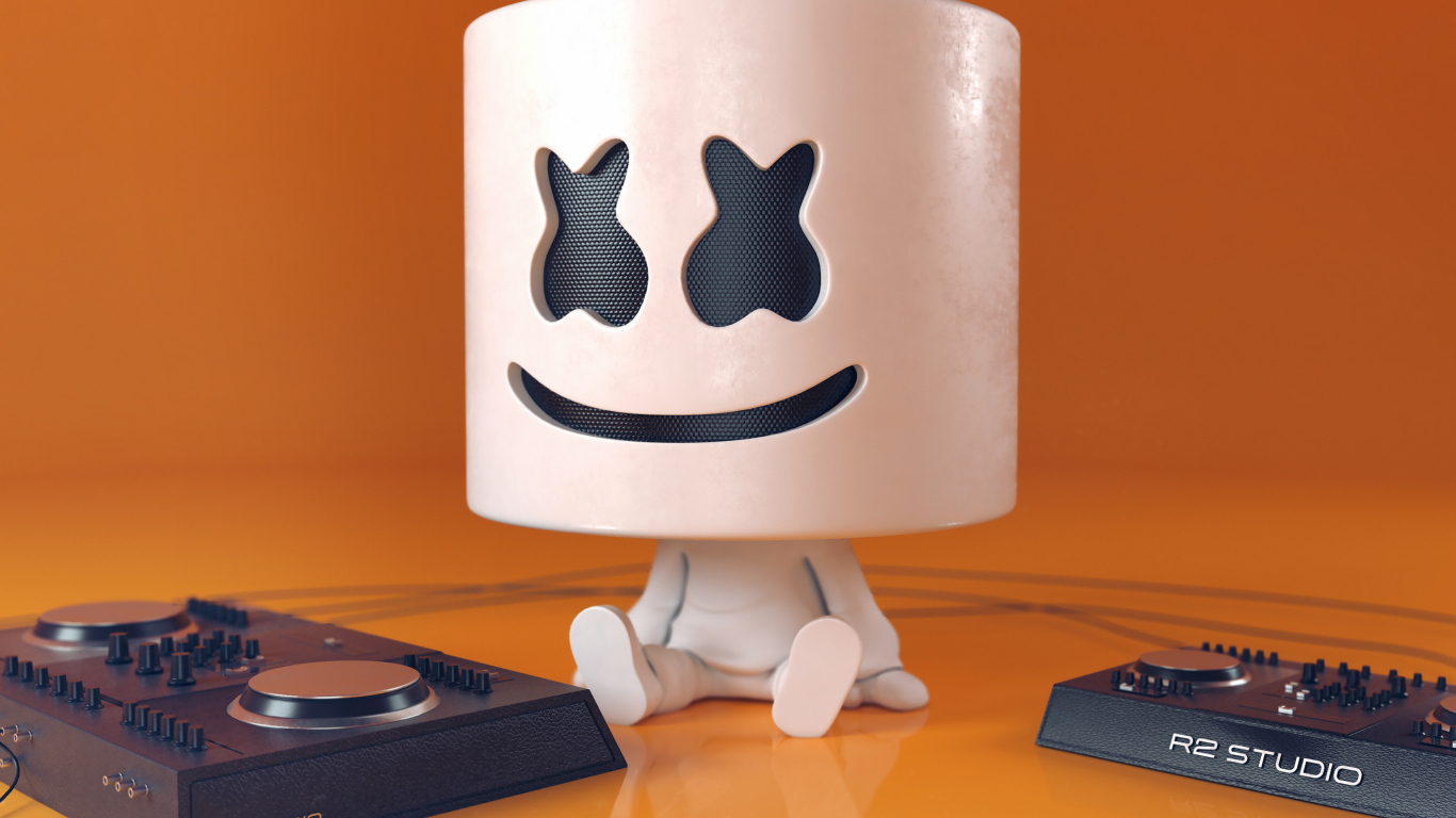 Диджей Маршмеллоу с приставками